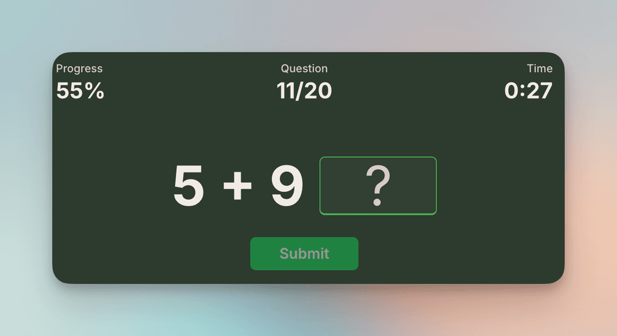 MathKata Student Dashboard Demo